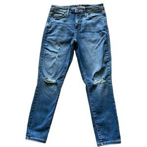 Universal Thread High Rise Skinny Distressed Crop Jeans Sz. 2‎